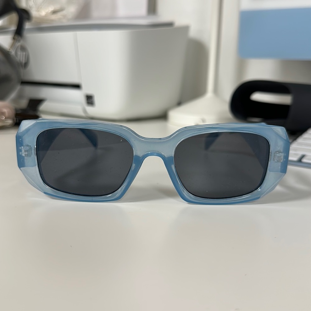 Light blue sunglasses